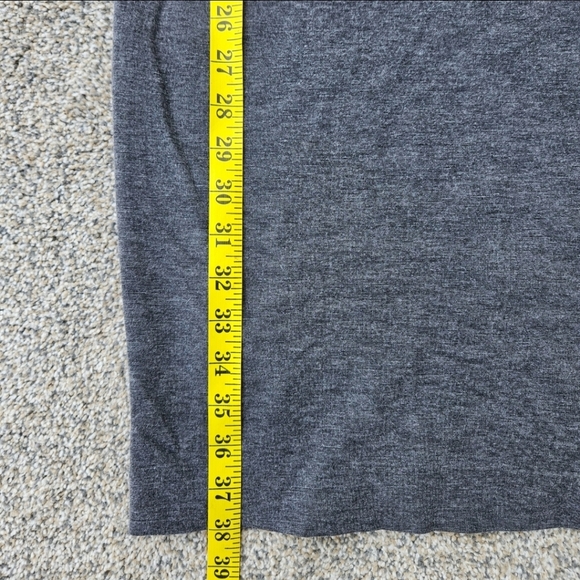 Boden Audrey Ponte Heathered Gray Dress Boatneck Cap Sleeve Sheath Size 4 - Picture 7 of 12